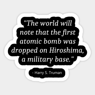 Hiroshima Day Sticker